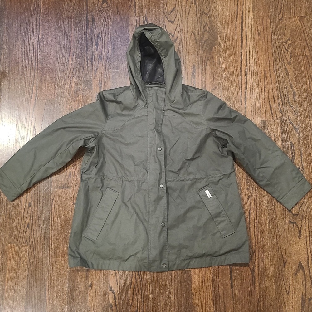Hunter women Olive Raincoat